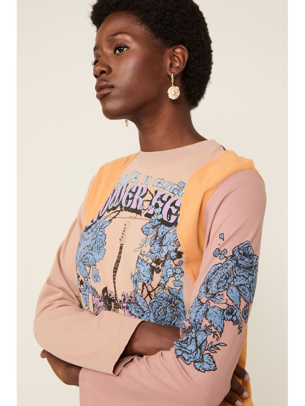 Animale — Blusa De Malha Com Recortes Fun Rock