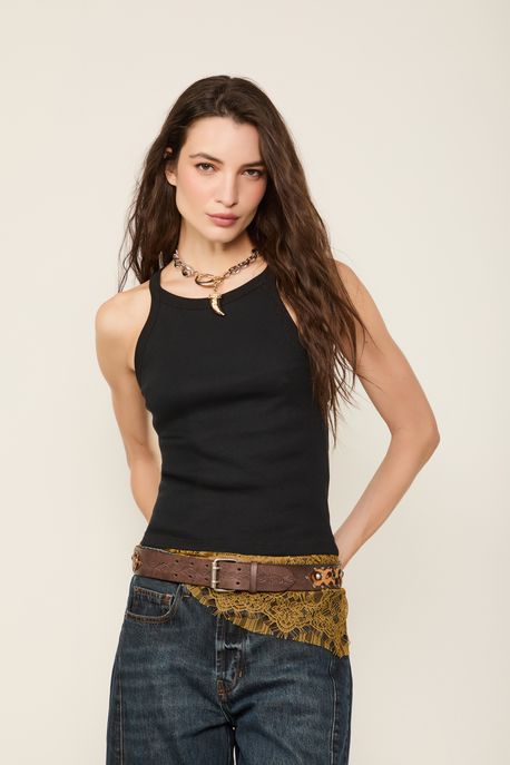 Regata Ribana Basic Preto - G