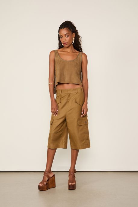 Bermuda Com Bolsos Verde Antique Verde Antique - 38