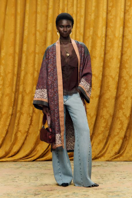 Kimono Com Mix De Estampas Est Fig Fly Color - M