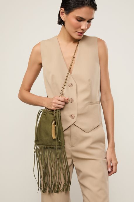 Bolsa De Camurca Spike Verde Marche - U