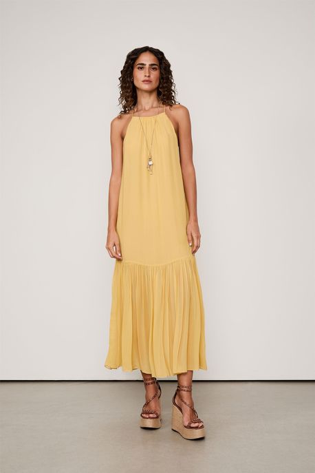 Vestido Talita Bege Ochre - 40