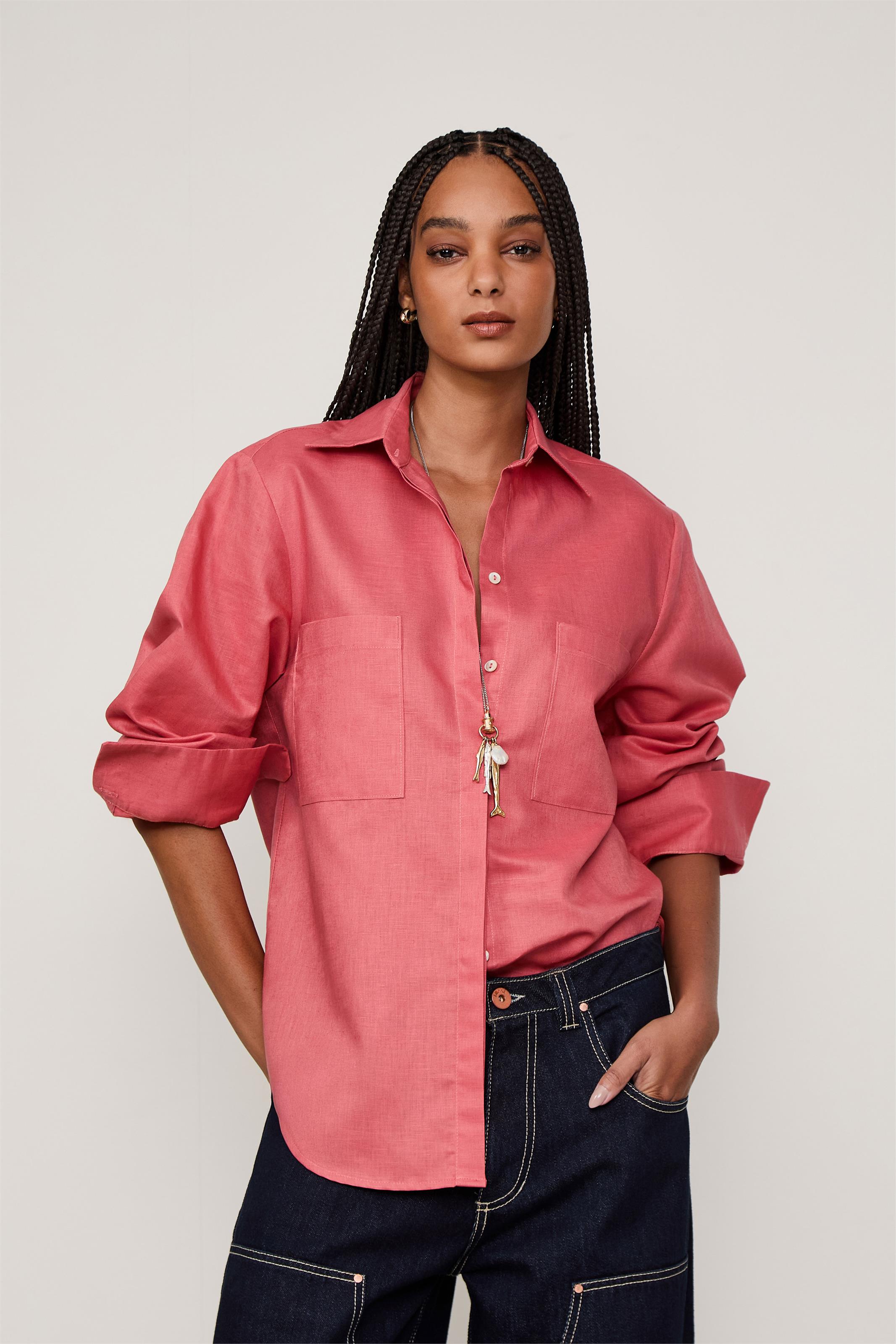 Camisa Over Bolsos