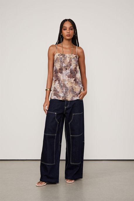 Tunica Pala Franzida Prints Est Croco Color - 42
