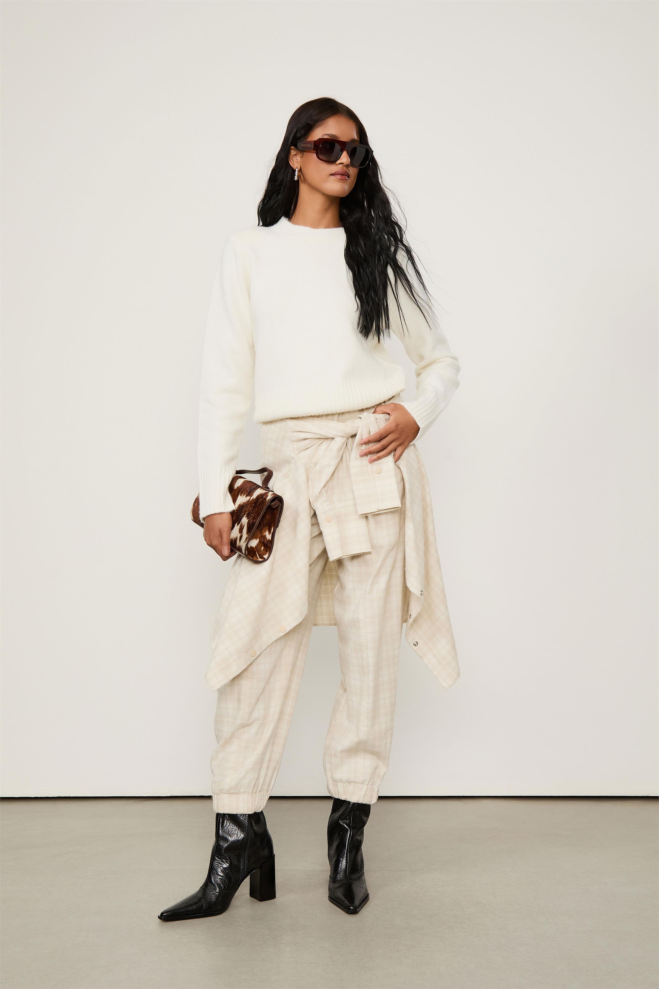 Pull De Tricot Com Ombreiras