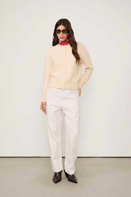 Calca Sarja Nipper New Basic Branco Cru - 36