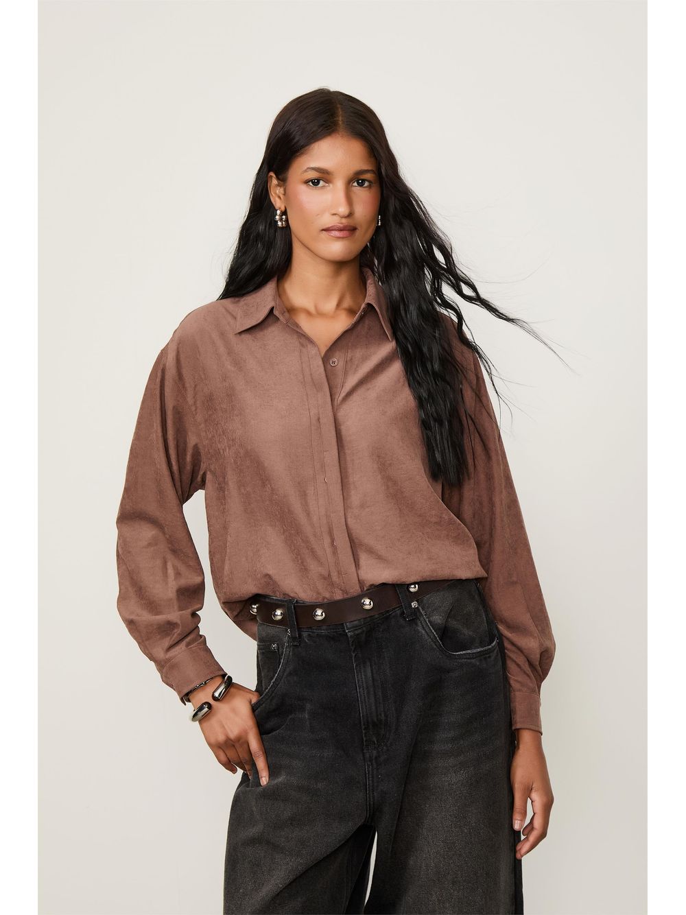 Animale — Camisa Toque Aveludado