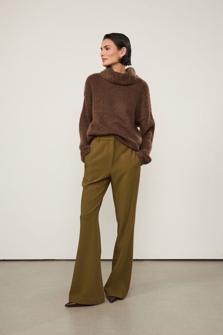 Calça De Alfaiataria Bootcut Verde Verde Marche - 40