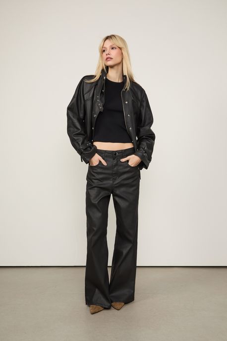 Calça De Sarja New Black Preto - 44