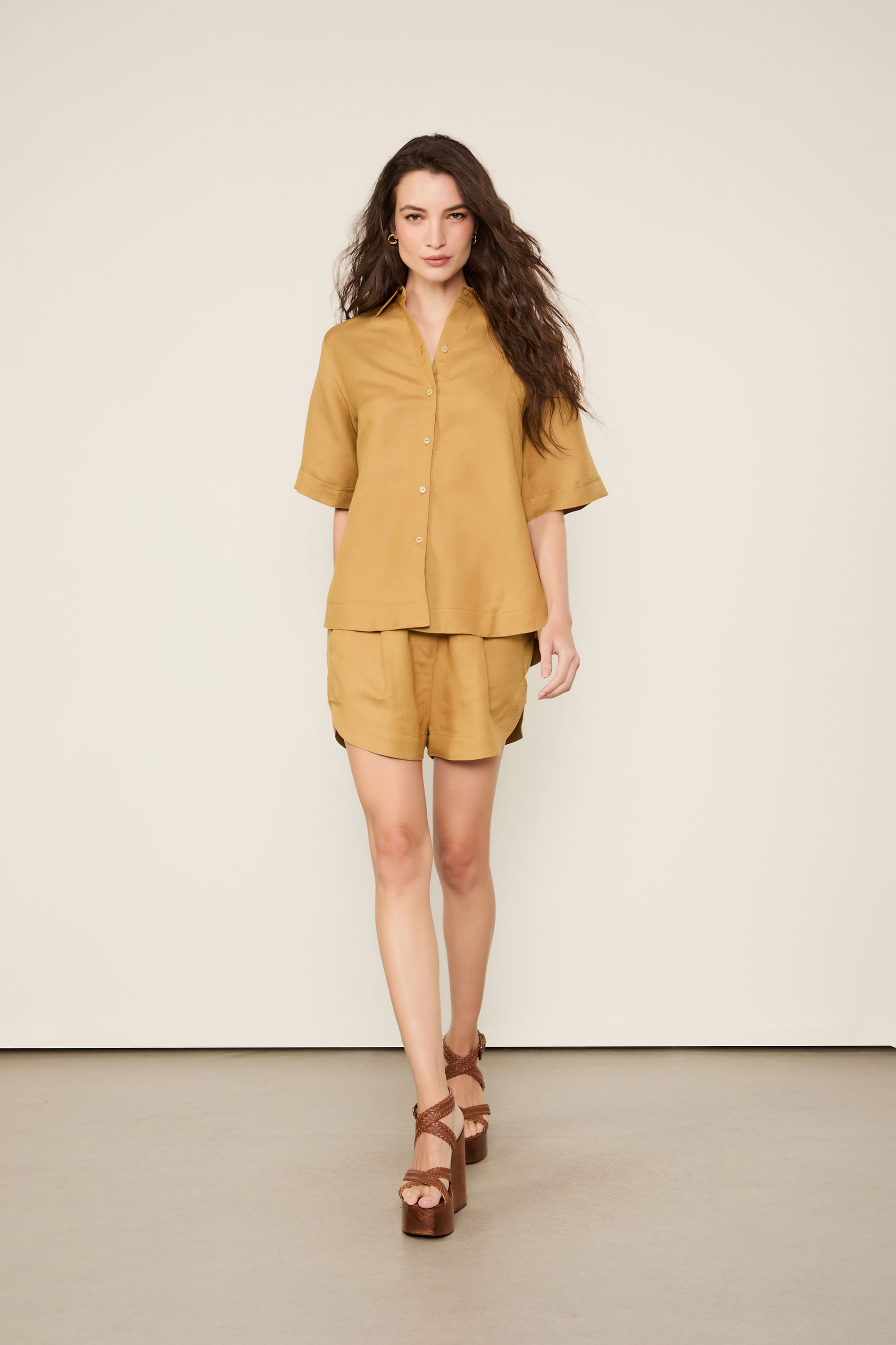 Camisa De Linho Caixote Demerara