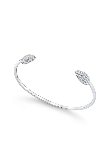 Bracelete Flower Child Ouro Branco - U