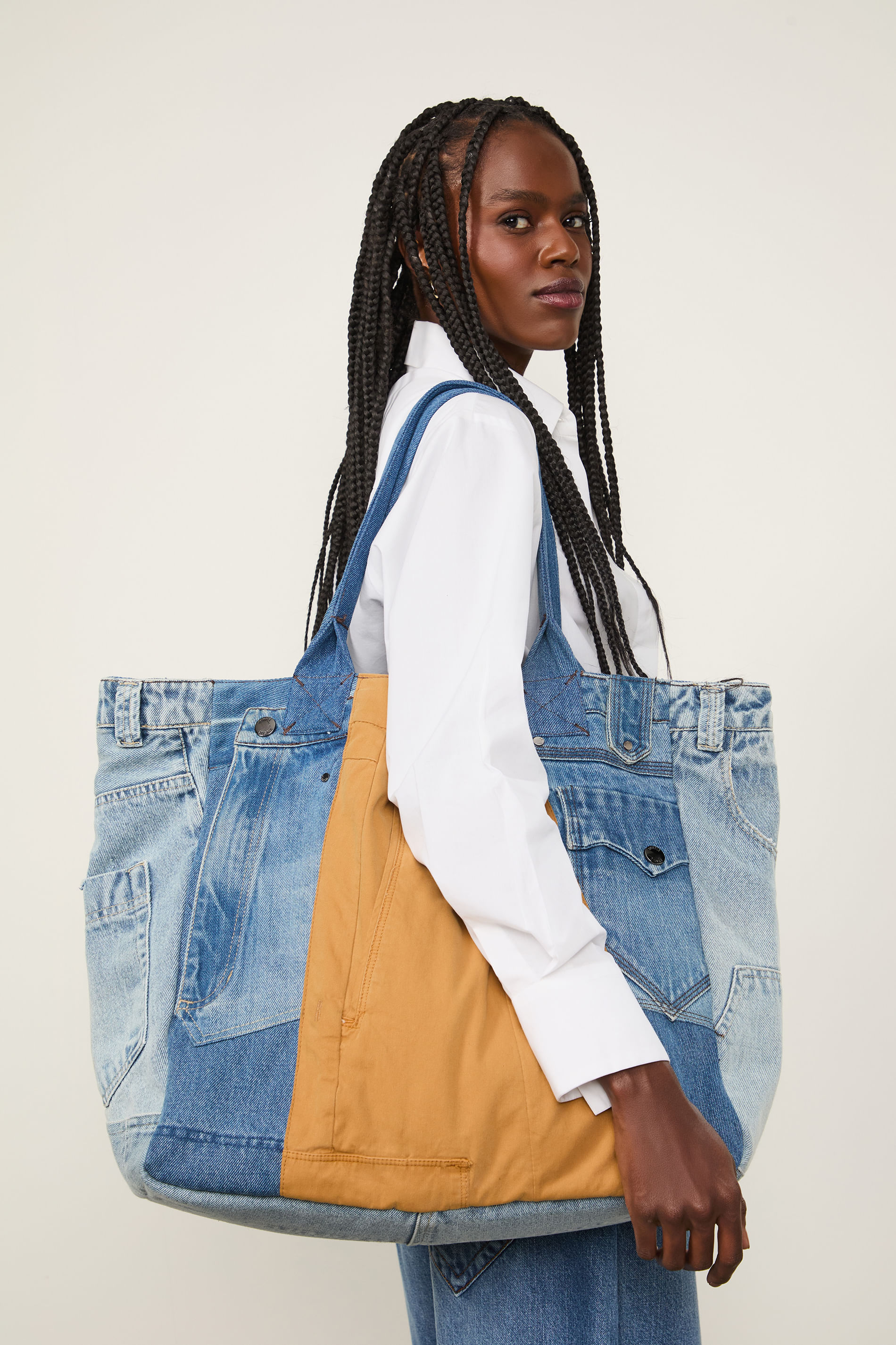 Bolsa Jeans Upcycling Mix