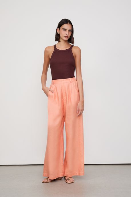Calça Pantalona Coral Coral Concha - 38