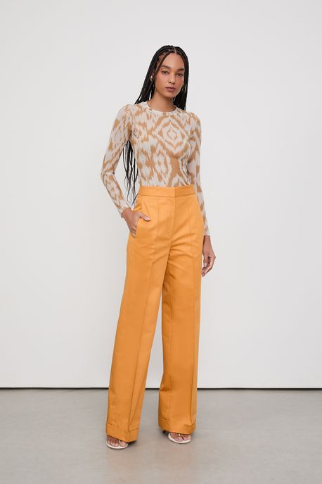 Calça Twill Laranja Brick - 42