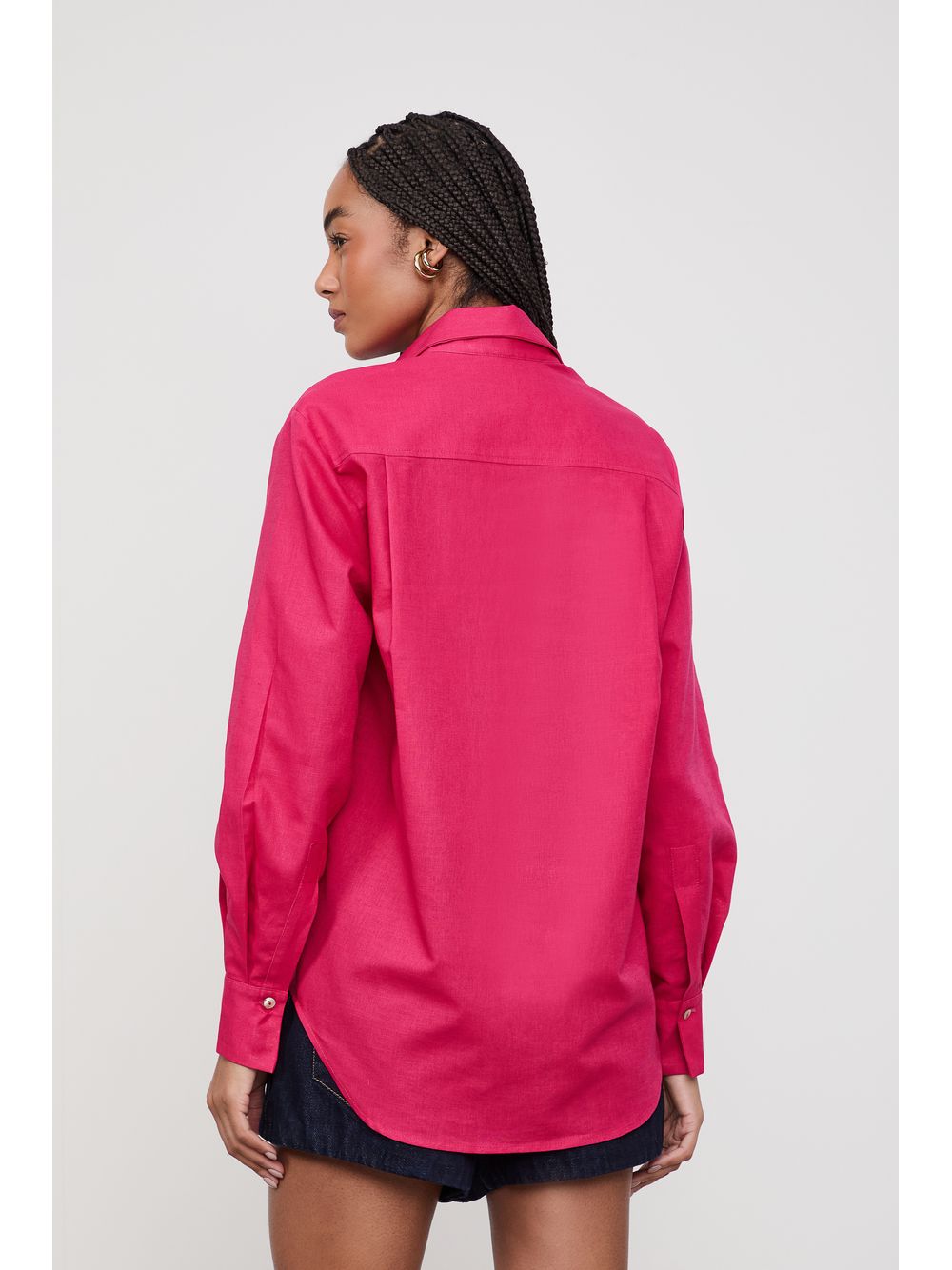 Animale — Camisa Over Bolsos