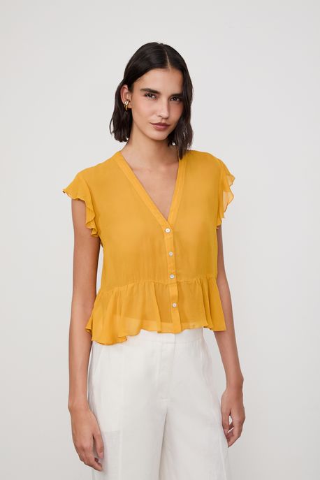 Top Dani Sortido Amarelo Dourado 15-0953 Tcx - 38