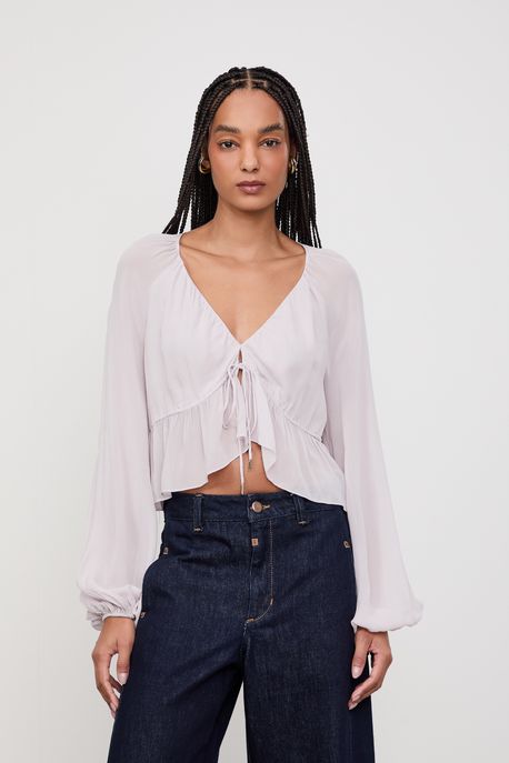 Blusa Colors Lilas Rain - 44