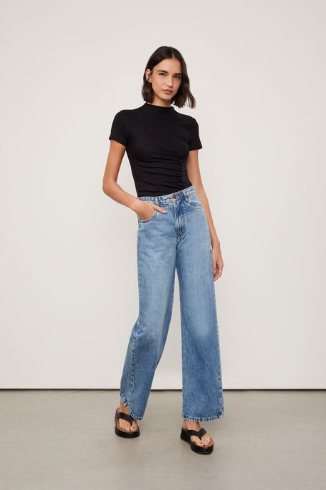 Calça Jeans Boot 70s Pluido Jeans Medio - 42