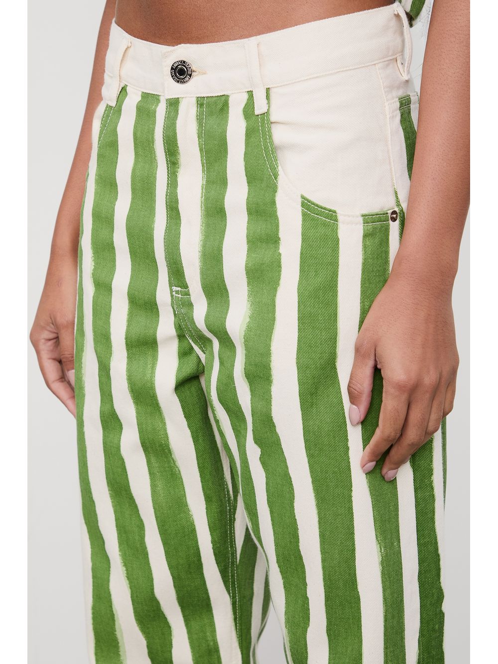 Animale — Calça Sarja Nipper  Estampa Listras