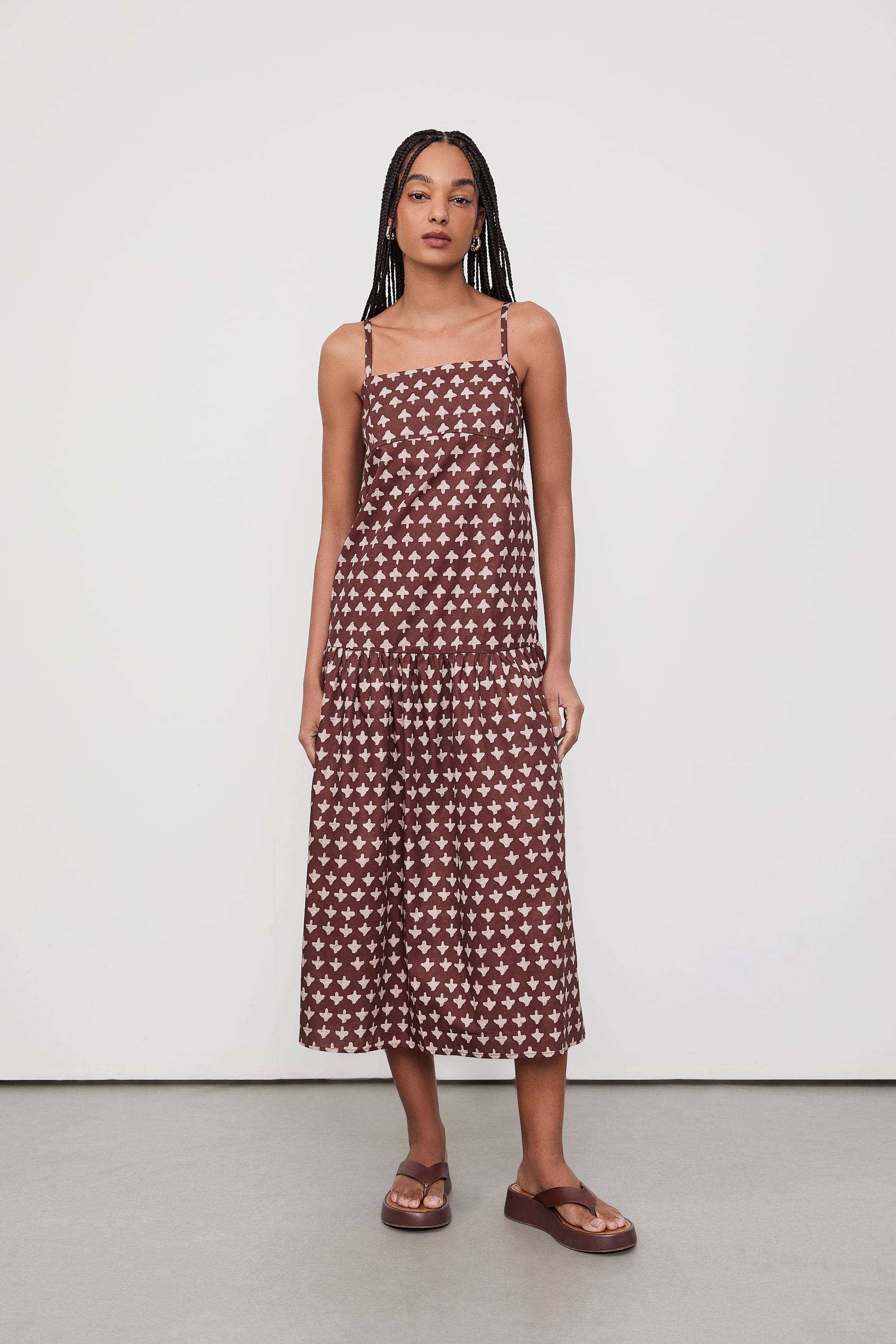 Vestido Est Fig Setas Sapray
