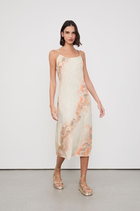 Vestido Midi Est Cobra Wave Medio e Flow Est Cobra Wave Medio e Flow Aj - G