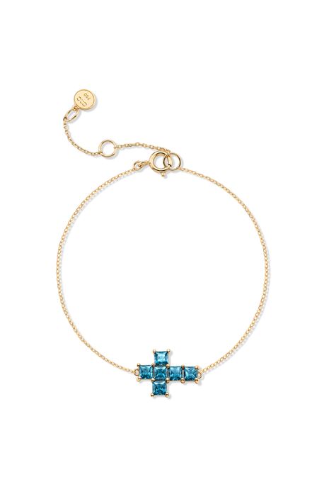 Pulseira Cross Gem Ouro Amarelo - U
