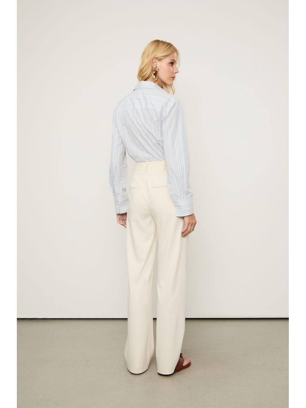 Animale — Calça De Alfaiataria Reta Off White