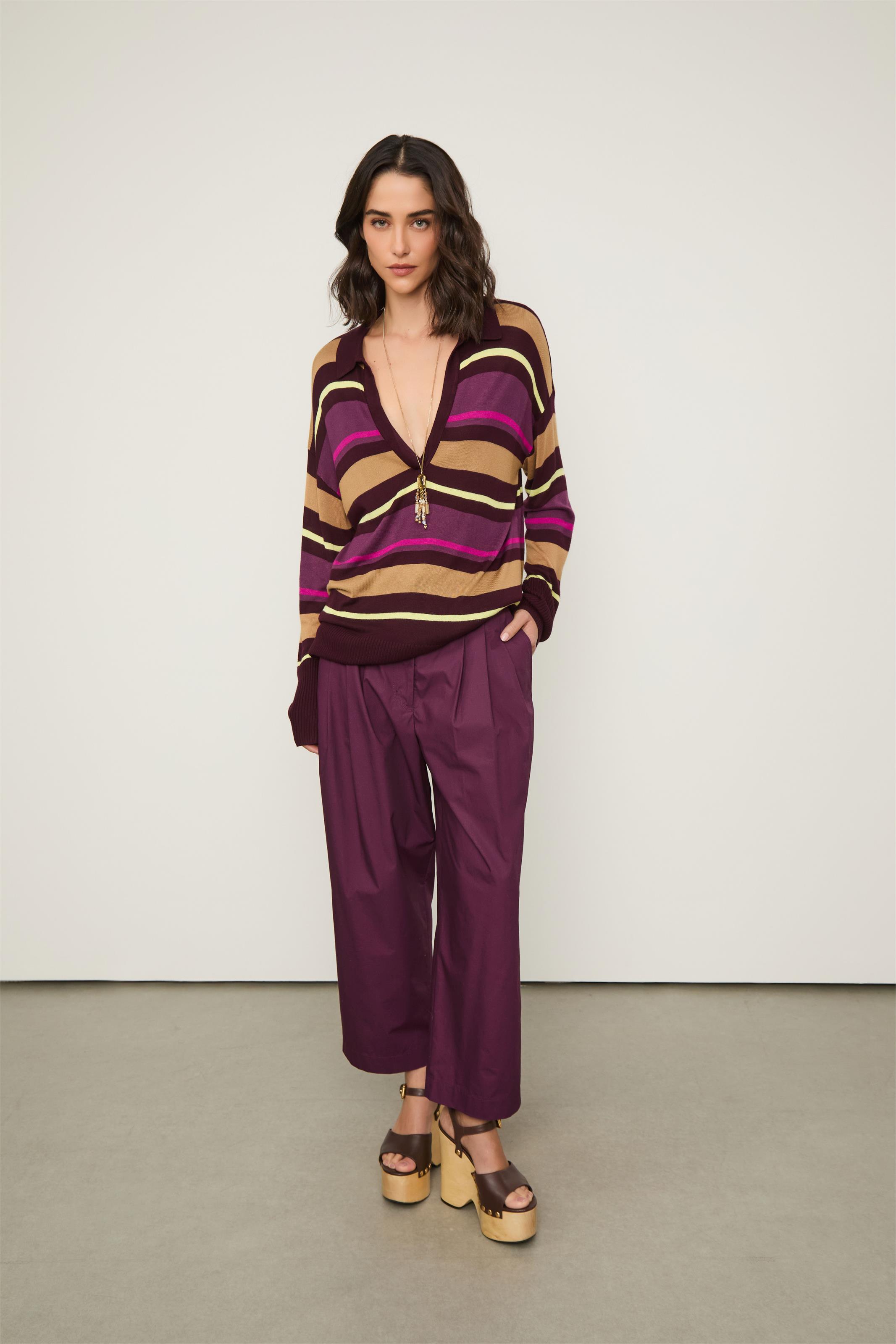 Calça Paper Roxo Açai