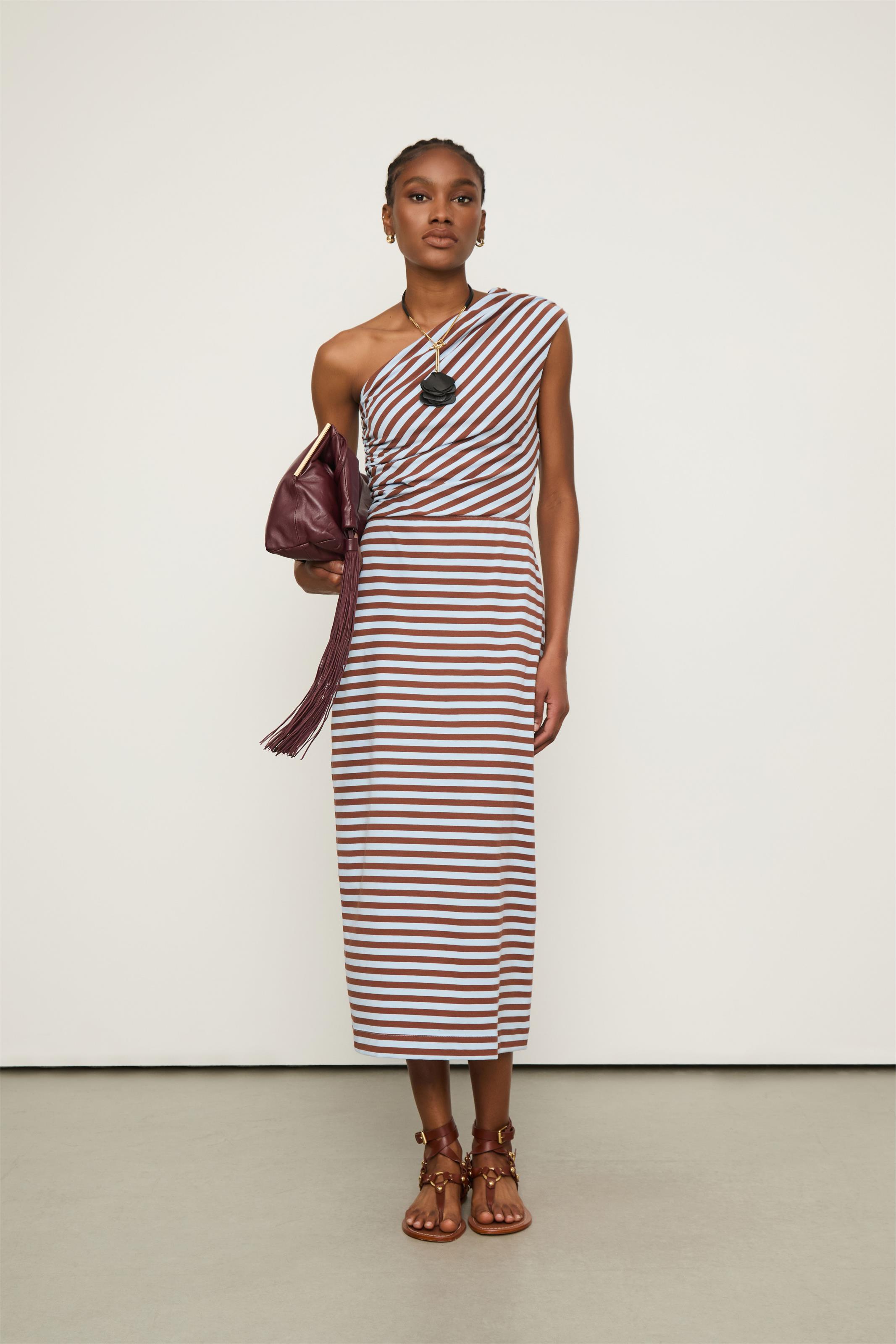 Vestido Fio Tinto Ombro So