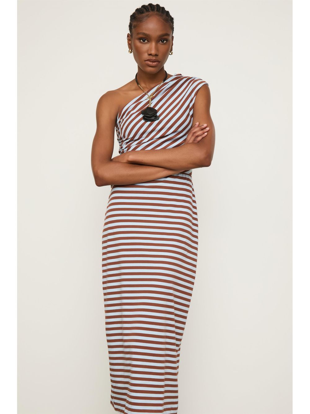 Animale — Vestido Fio Tinto Ombro So