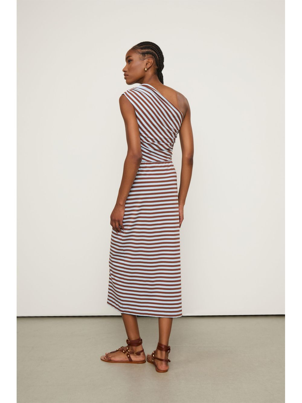 Animale — Vestido Fio Tinto Ombro So