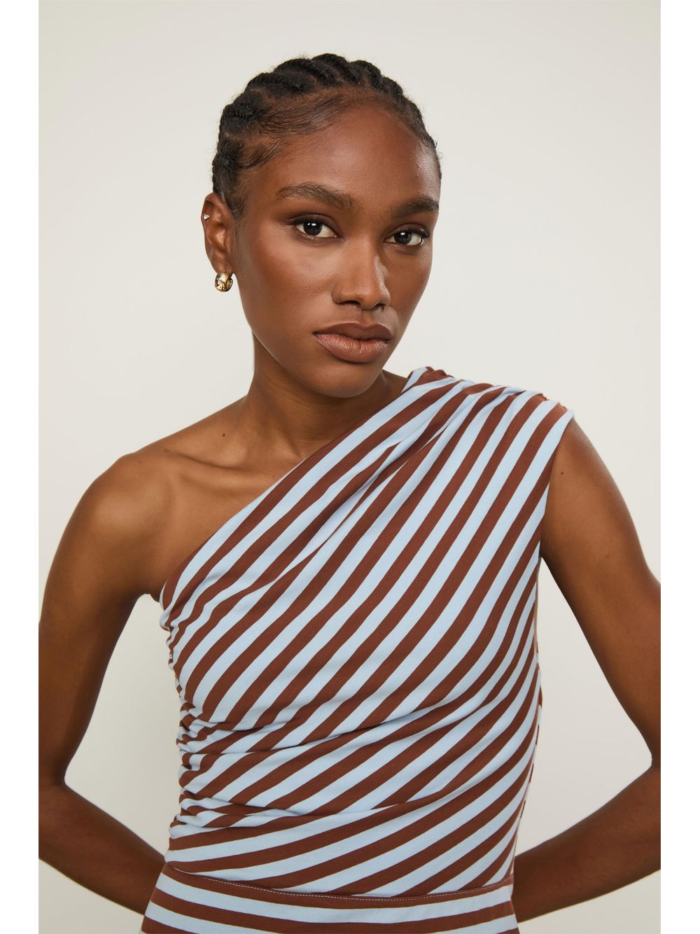 Animale — Vestido Fio Tinto Ombro So