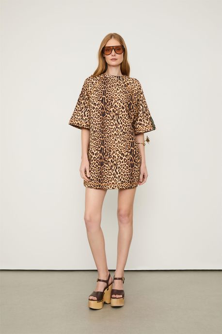 Vestido Moletom Onça Est Onca Classica Color ¨ - PP