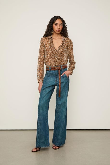 Calça Jeans Reta Max Jeans Medio - 38