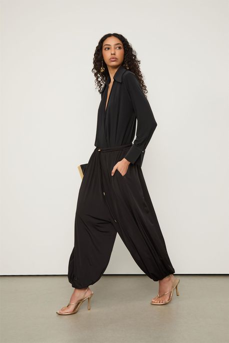 Calça Jersey Baloon Preto - GG