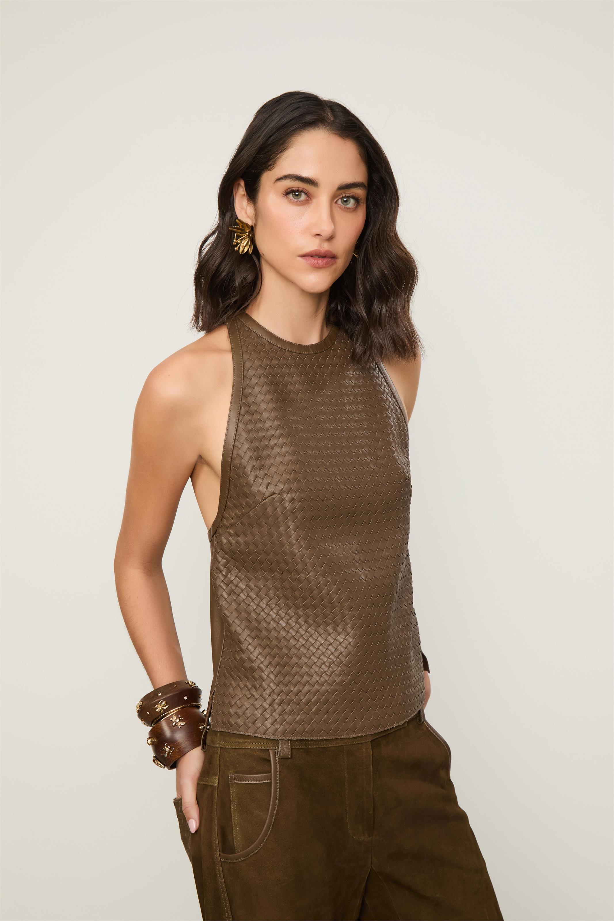 Top De Couro Tresset
