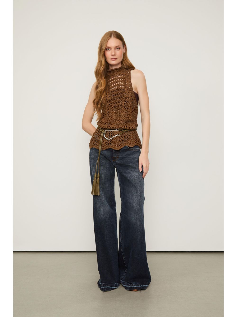Animale — Blusa Tricot Decote Nadador