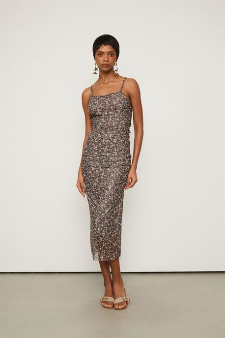 Vestido Midi Tule Liberty Seend Est Liberty Seeds Color - G