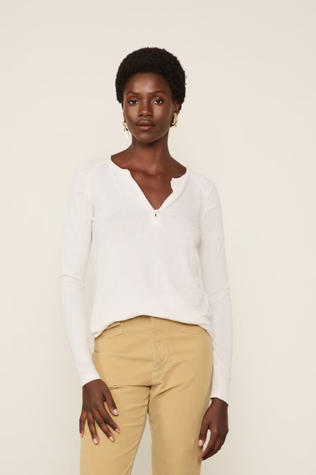 Raglan Desconstruida Branco - P