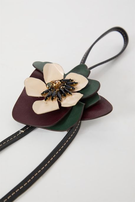 Chaveiro De Couro Florestania Marrom - U