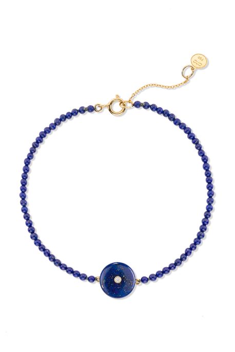 Pulseria Olhar Azul Ouro Amarelo - U