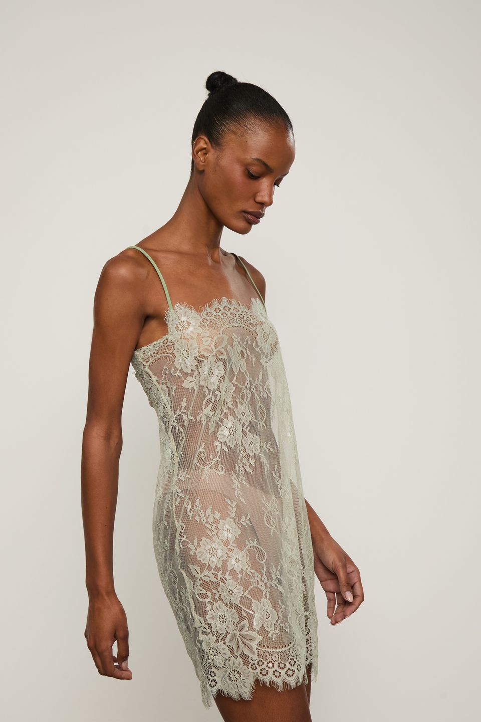 Vestido Underwear Renda Color