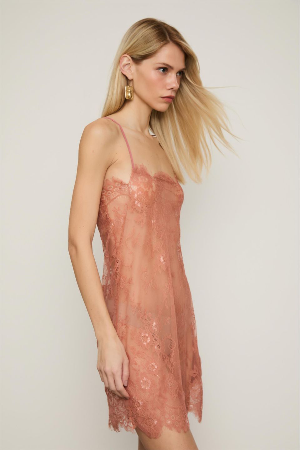 Vestido Underwear Renda Color