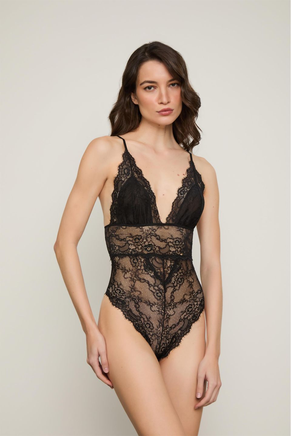 Body Renda Serena Preto