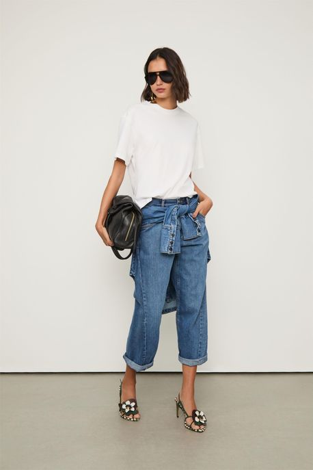 T-Shirt Malha Pima Off White - P
