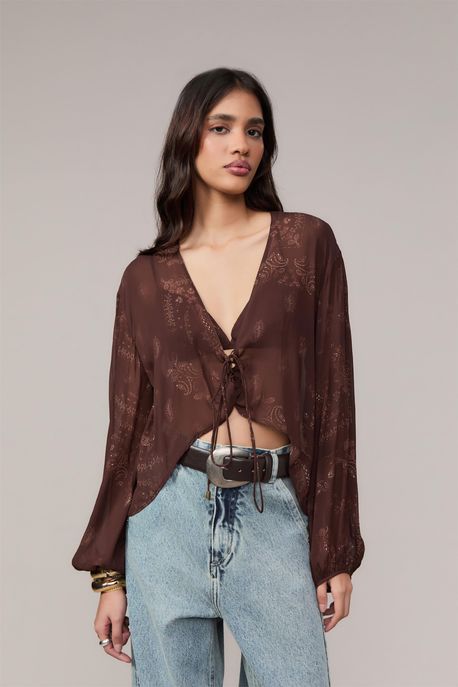 Blusa De Ggt Angel Estampa Choco Aj Est Bandana Choco Corrida Aj - 42