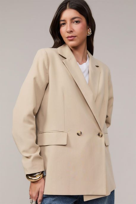Blazer Alfaiataria Marieta Marrom Nomade - M