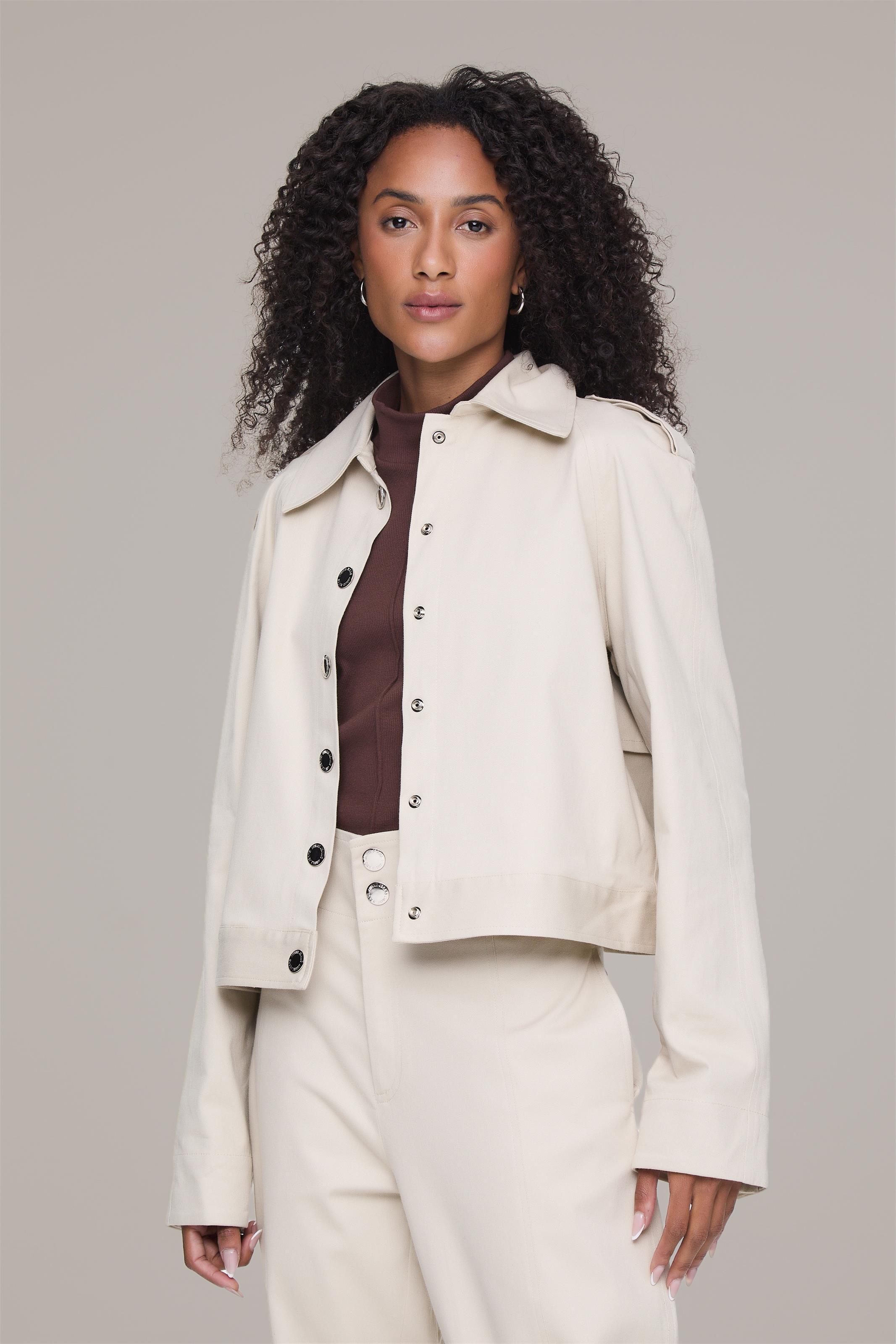 Casaco Cropped Cinza Lua Aletas