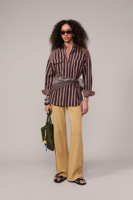 Calça De Malha Manai Khaki Areia - P