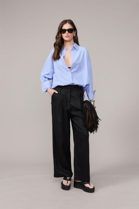 Calça De Linho Millie Preto - 40